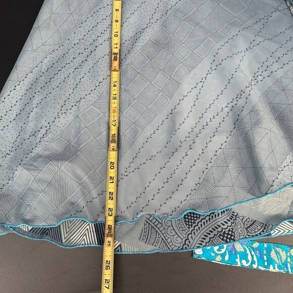 Weves Reversible Wrap Around Silk Skirt Size Small - Picture 6 of 10